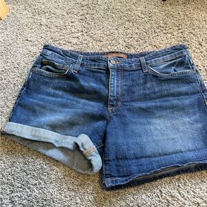 Classic Women's Dark Blue Denim Shorts
